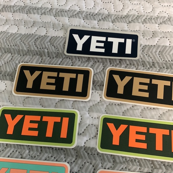 LOT Yeti Logo Stickers Multi Color NWOT - Set of 11 - Picture 5 of 5